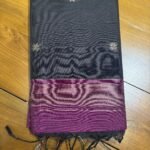 Midnight Black and Plum Saree