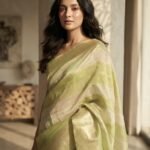 Pistachio Sage Green - Banaras Saree
