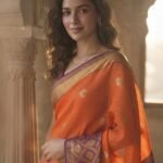 Tangerine & Plum -  Banaras Saree