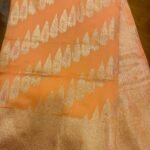 Sandalwood Feather- Banaras Saree