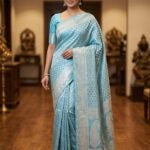 Blue Silver Zari - Banaras Saree