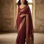 Crimson Wine Antique Zari - Banaras Saree