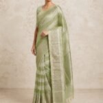 Pistachio Sage Green - Banaras Saree