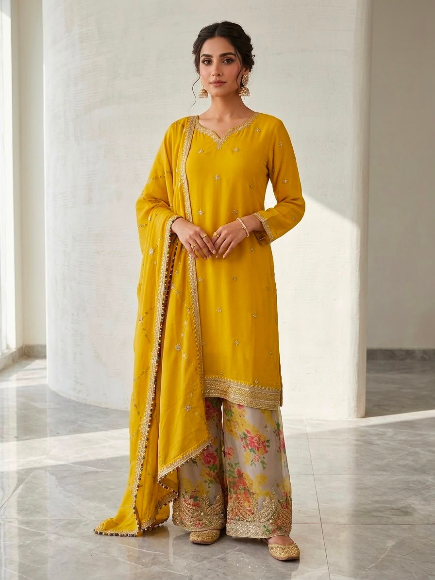 floral pant yellow