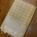 Sunlight Yellow Silver Zari- Banaras  Saree