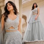 Skyblue - silver Embellished Lehenga